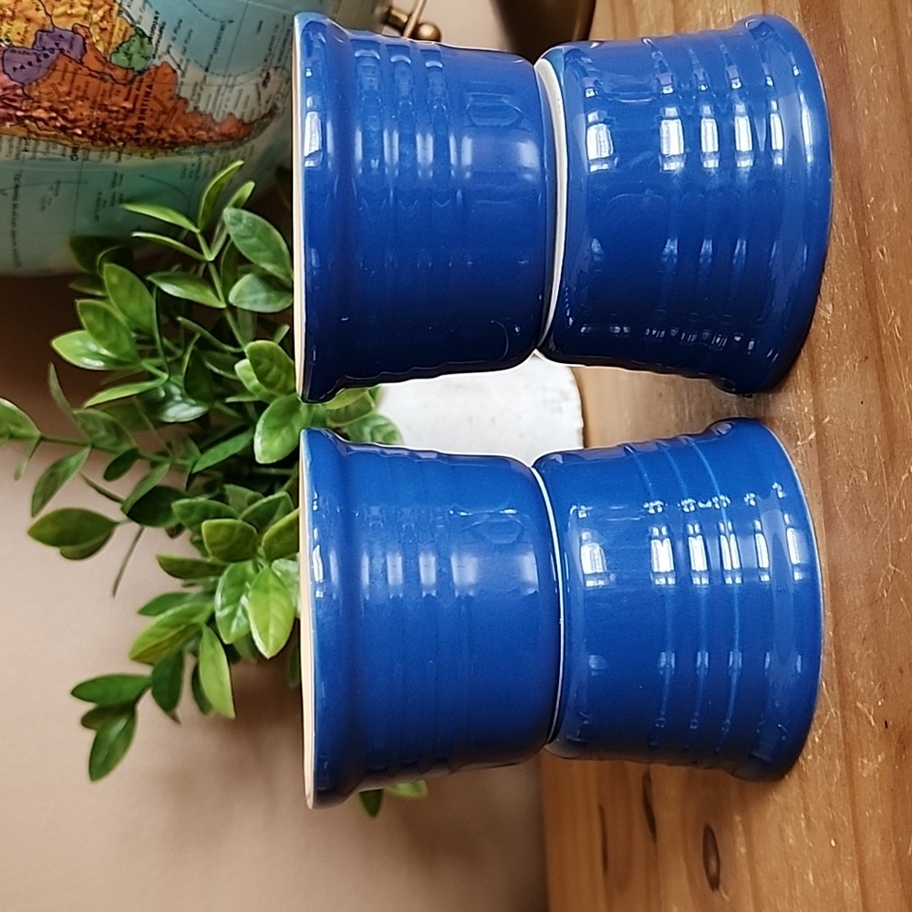 4 Le Creuset Stackable Ramekins Blueberry Color